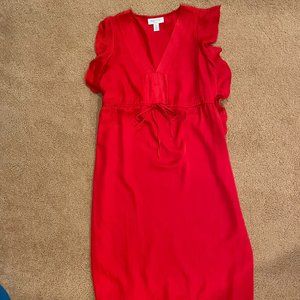 Beautiful red Motherhood Maternity Dress - size small, once used